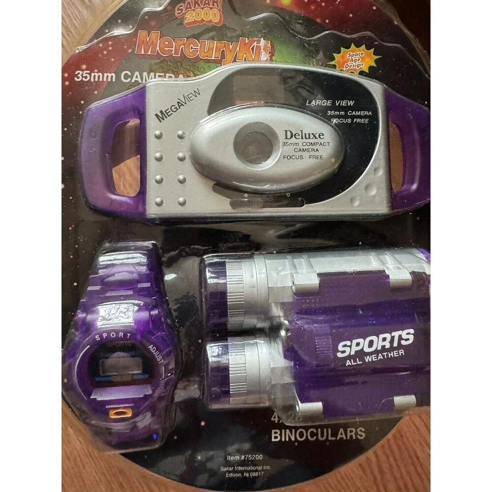 Mercury Kit‎ Sakar 2000 35 mm Camera Binoculars Watch NOS NIB